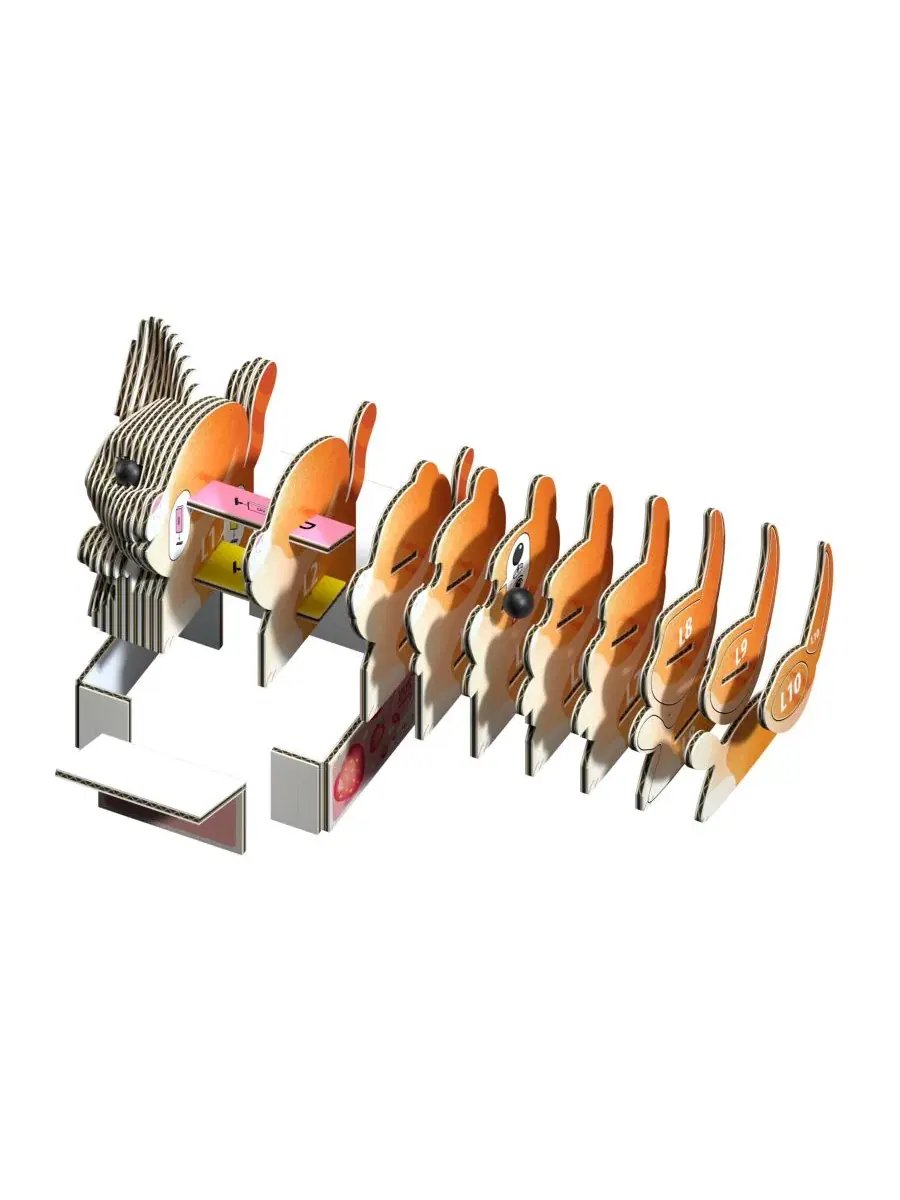 Головоломка «Кот - Тыква» (3D-модель) Eugy — изображение 3 из 3, нет цвета