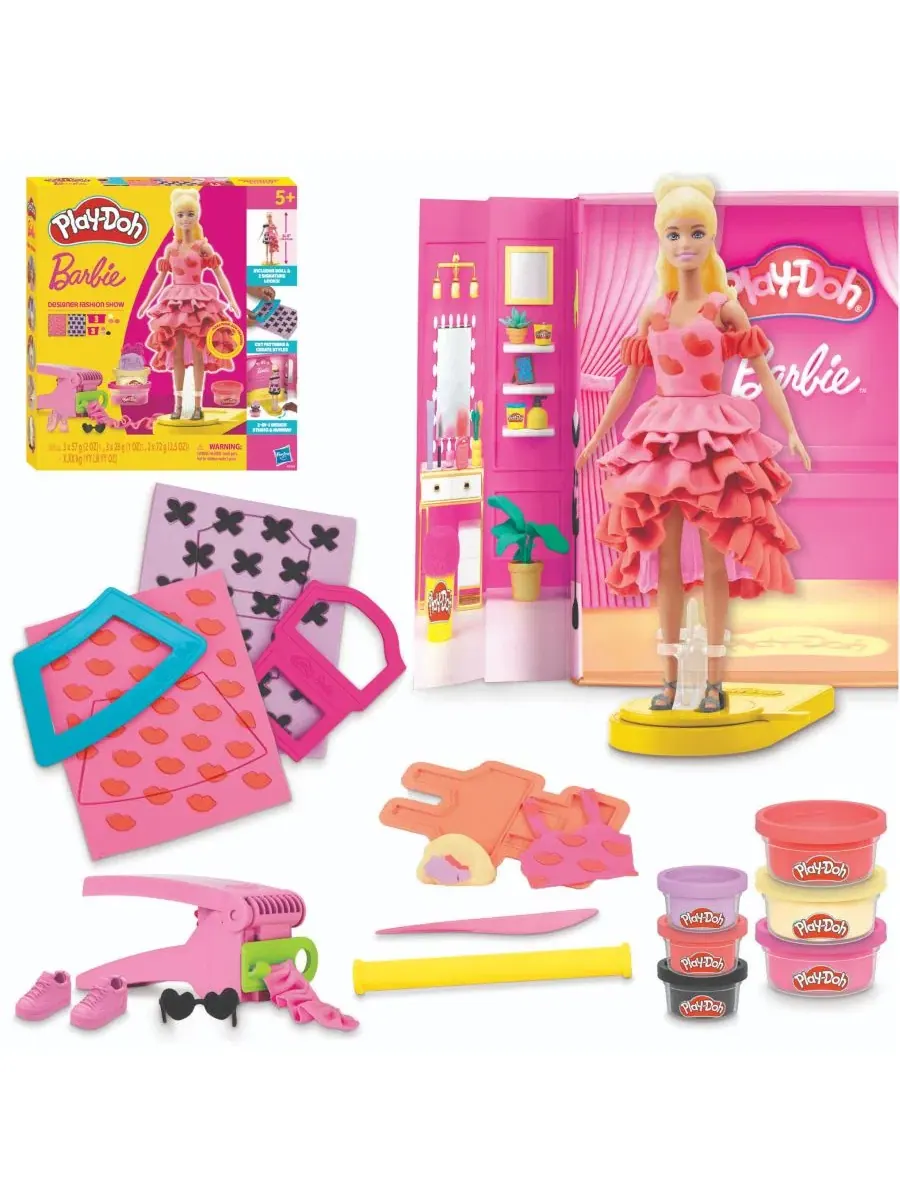 Игровой набор Play-Doh Barbie Designer Fashion Show — мульти