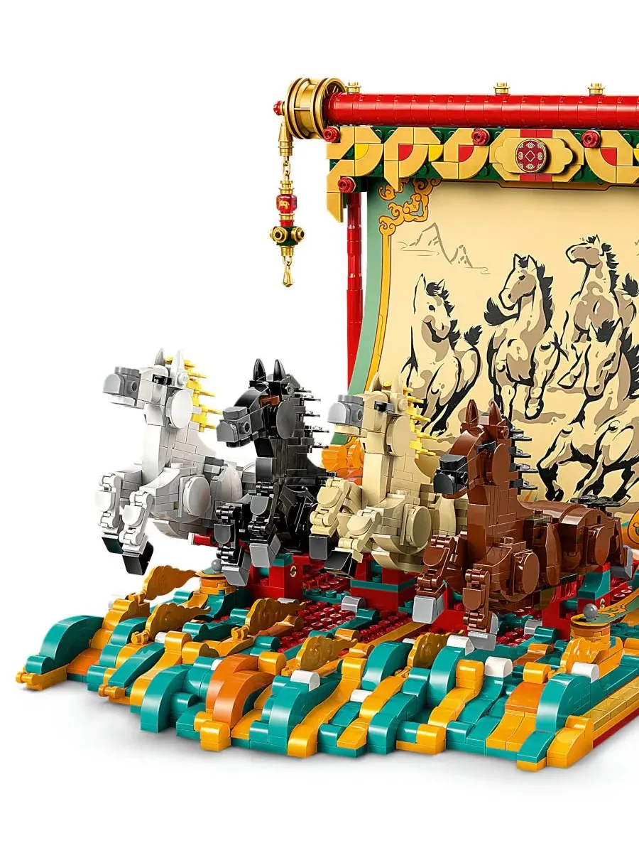 Конструктор LEGO Chinese Festivals Galloping Horses Canvas Toy — изображение 7 из 11, мульти
