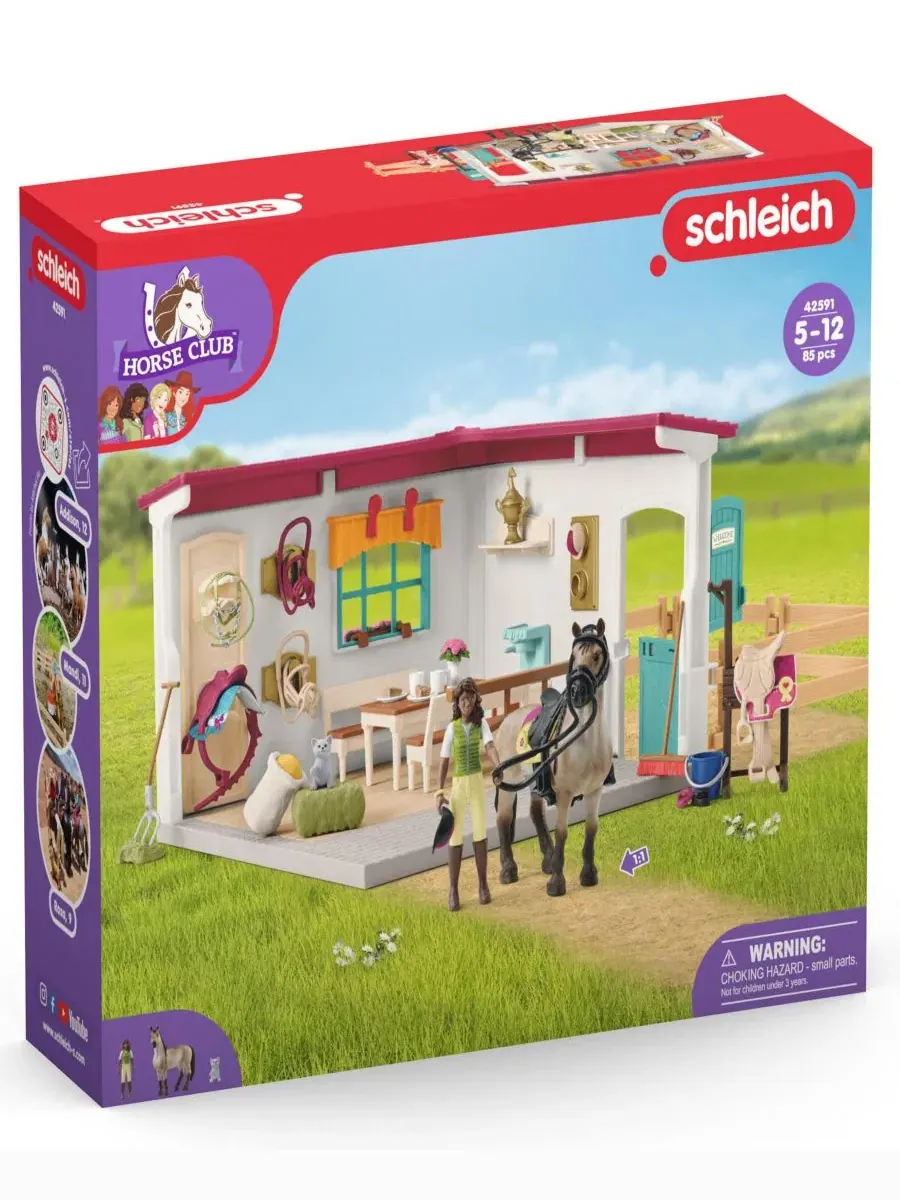 Игровой набор «Дополнение к конюшне конного клуба» Schleich — изображение 2 из 9, мульти