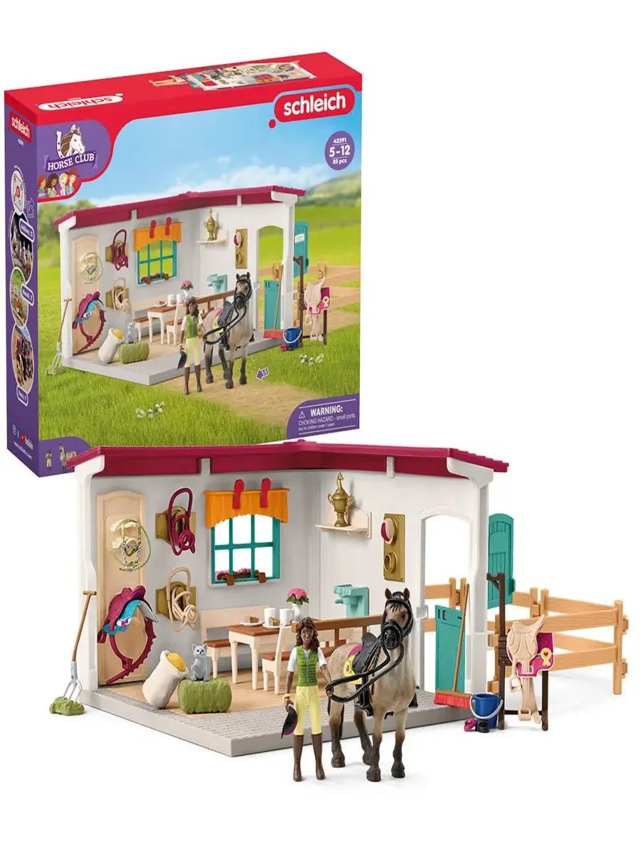 Игровой набор «Дополнение к конюшне конного клуба» Schleich — изображение 8 из 9, мульти