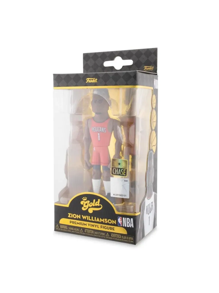 Виниловая фигурка Funko Funko "Нью-Орлеан Пеликанс" (NBA), золотая, 13 см, Зайон Уильямсон, редкая — изображение 4 из 7