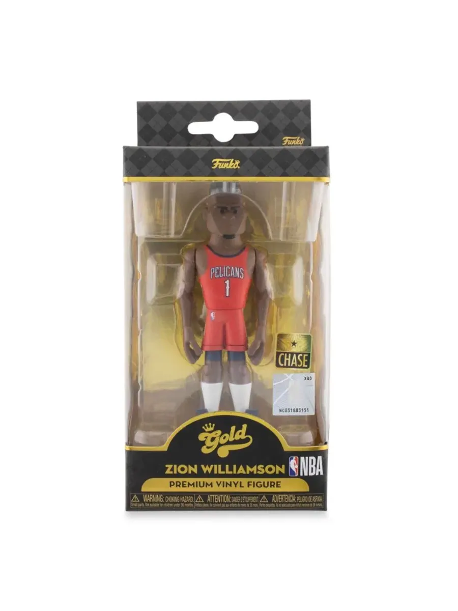Виниловая фигурка Funko Funko "Нью-Орлеан Пеликанс" (NBA), золотая, 13 см, Зайон Уильямсон, редкая — изображение 5 из 7