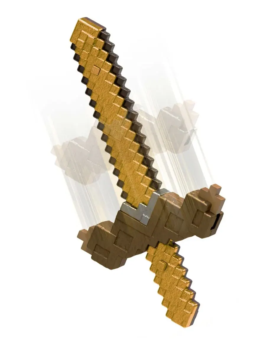 Игрушка Click and Switch 2-в-1: меч и кирка Minecraft, Plastic — изображение 4 из 6, нет цвета