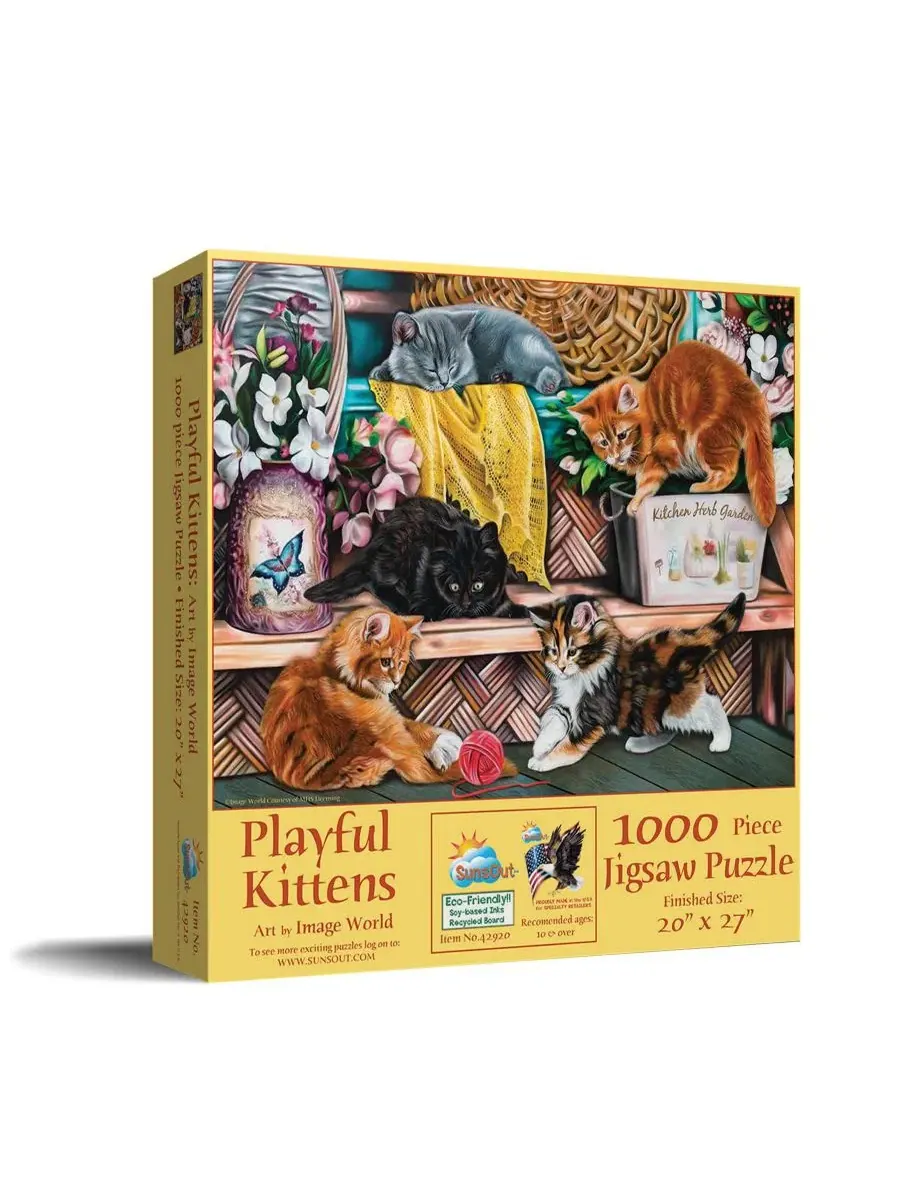 Пазл 1000 элементов Playful Kittens SunsOut