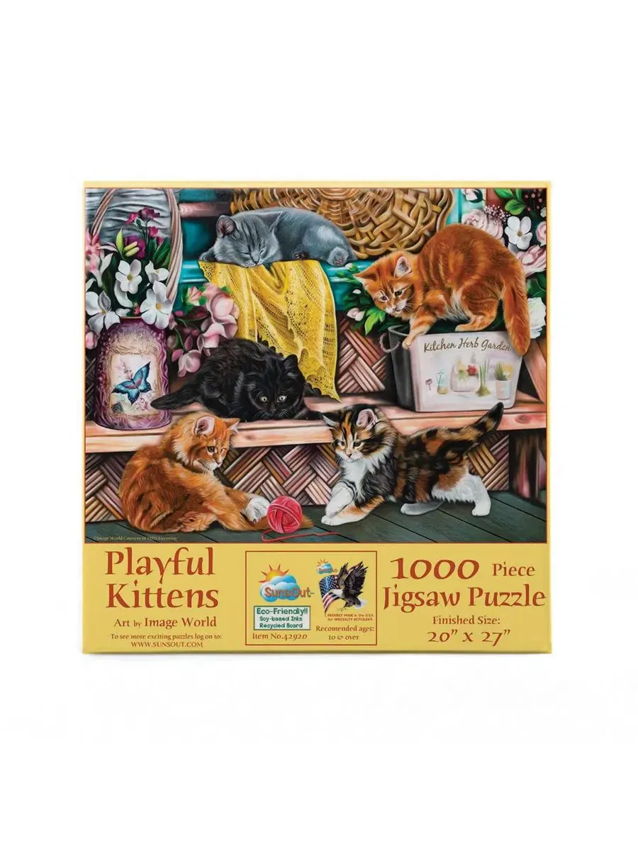 Пазл 1000 элементов Playful Kittens SunsOut — изображение 5 из 5, нет цвета