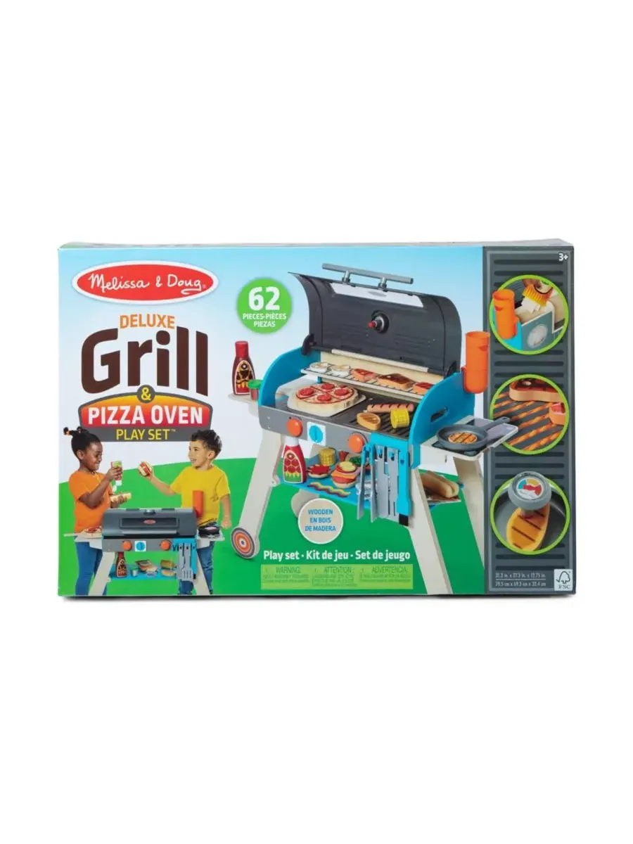 Игровой набор «Делюкс-печь для пиццы-гриль» Melissa And Doug — изображение 2 из 6, мульти