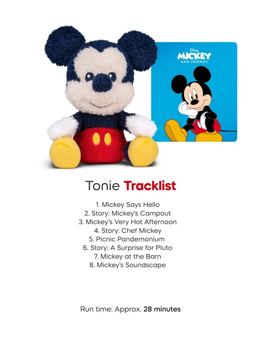 Плюшевая игрушка Микки Маус от Disney Tonies — изображение 5 из 7, мульти