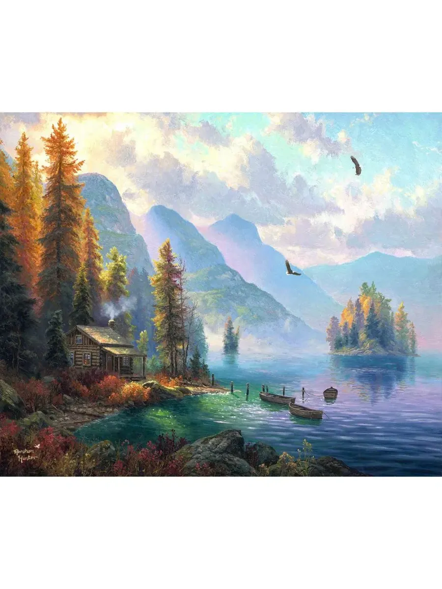 Пазл «Пристань на озере Игл» (1000 деталей) для взрослых Sunsout — изображение 5 из 6, нет цвета
