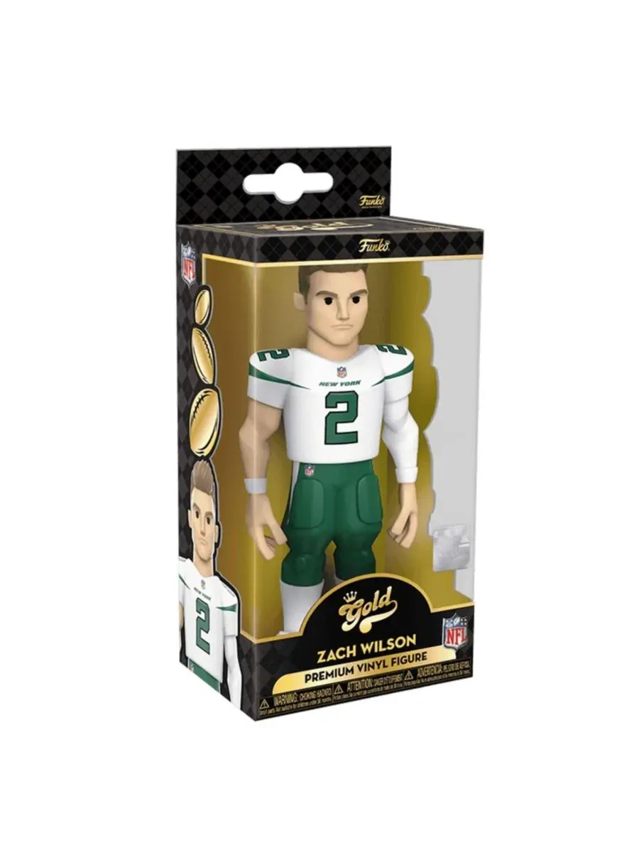 Виниловая фигурка NY Jets NFL золотого цвета, 13 см, Зак Уилсон Funko — изображение 3 из 5, нет цвета