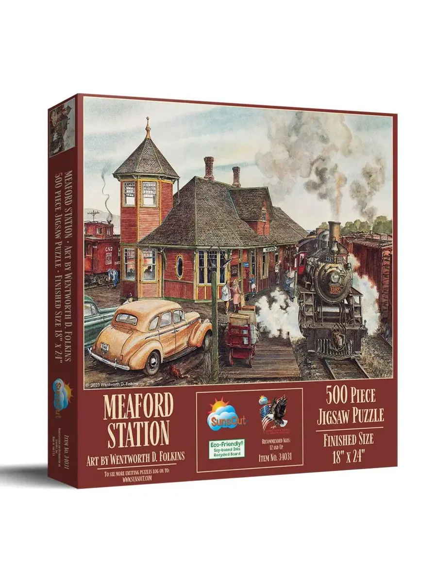 Пазл «Станция Медфорд», 500 деталей, для взрослых Sunsout
