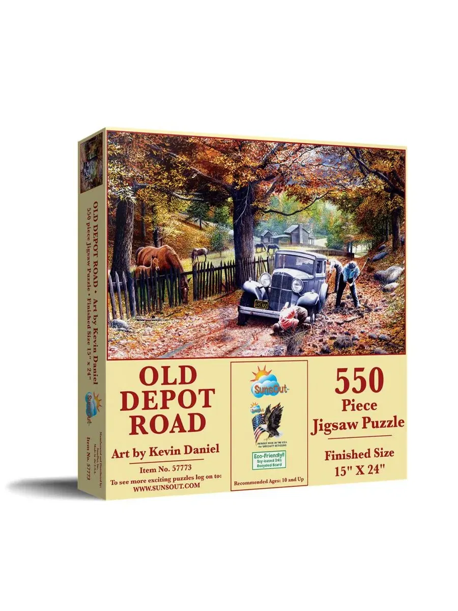 Пазл Old Depot Road из 550 деталей для взрослых Sunsout