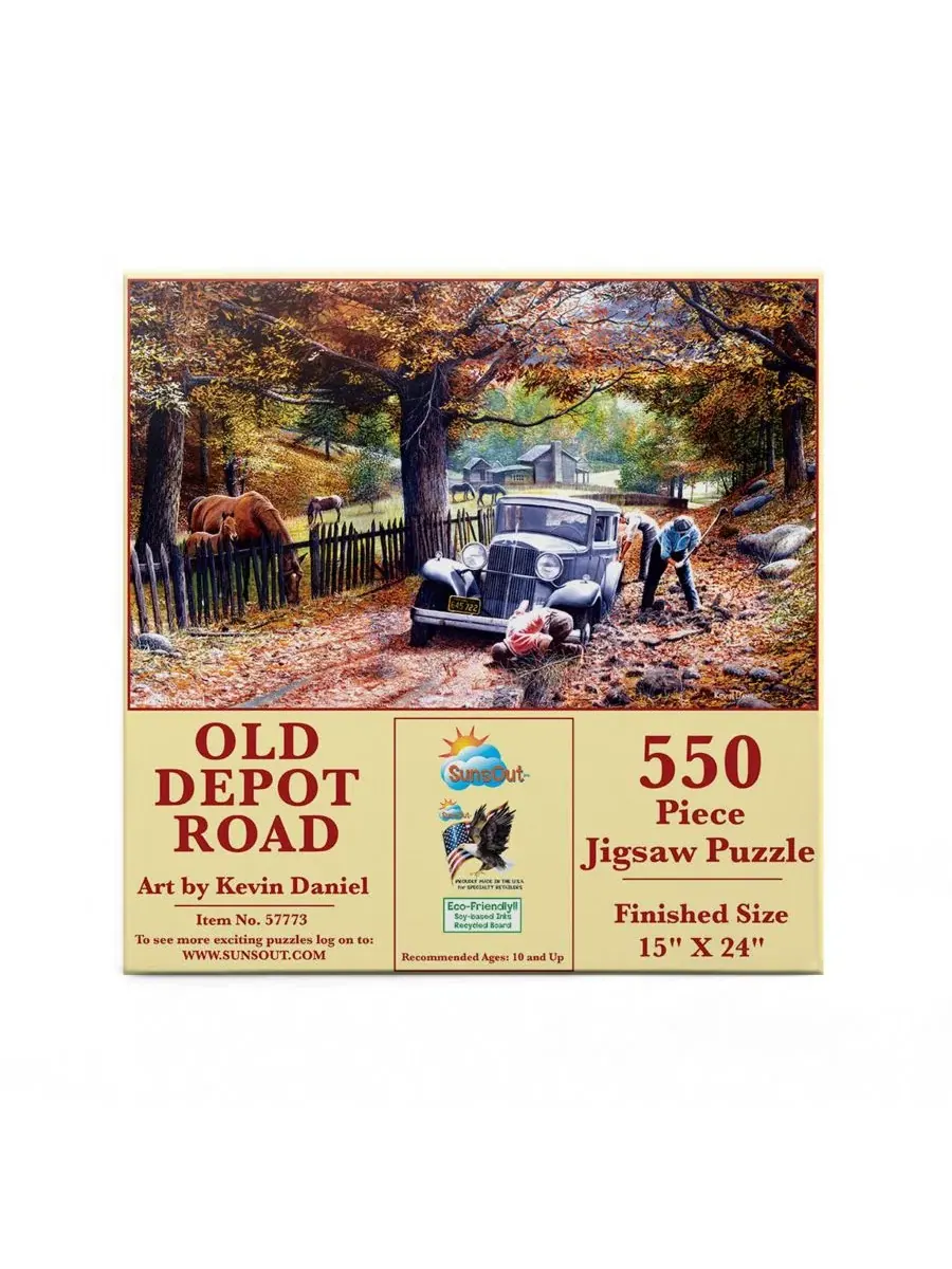 Пазл Old Depot Road из 550 деталей для взрослых Sunsout — изображение 2 из 5, нет цвета