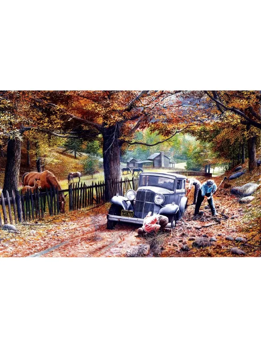 Пазл Old Depot Road из 550 деталей для взрослых Sunsout — изображение 4 из 5, нет цвета