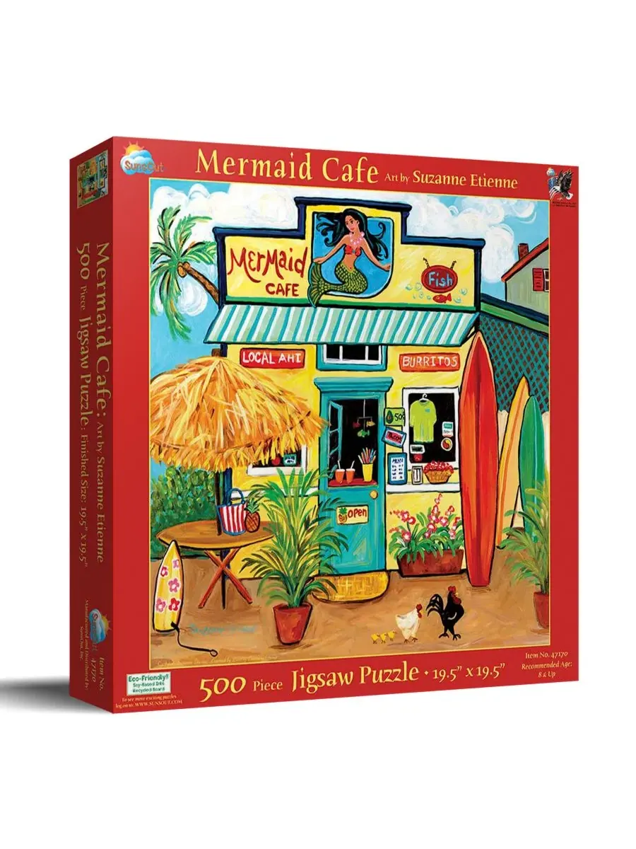 Пазл Mermaid Cafe 500 деталей SunsOut, 48×48 см