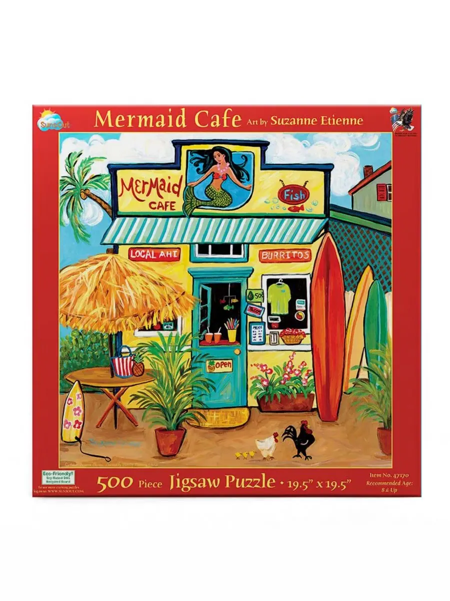 Пазл Mermaid Cafe 500 деталей SunsOut, 48×48 см — изображение 3 из 5, нет цвета