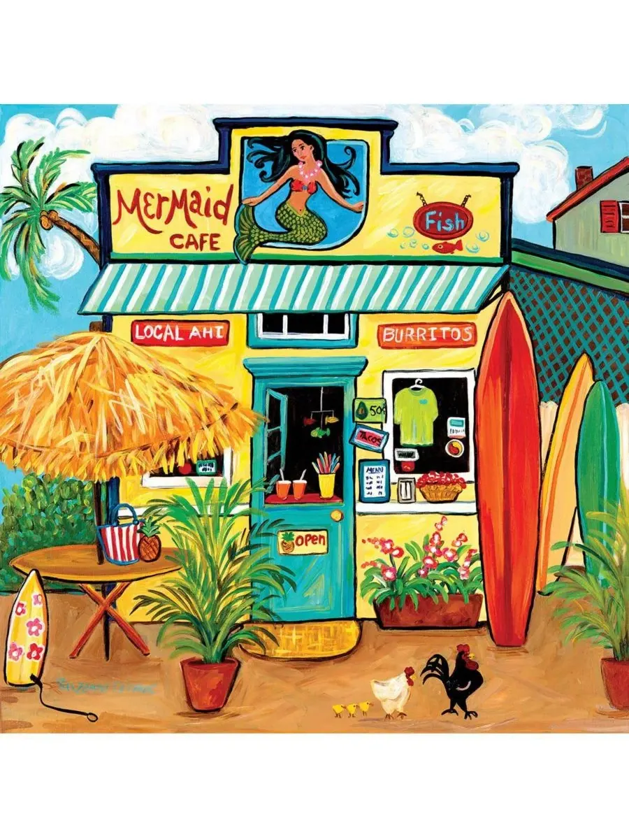 Пазл Mermaid Cafe 500 деталей SunsOut, 48×48 см — изображение 4 из 5, нет цвета