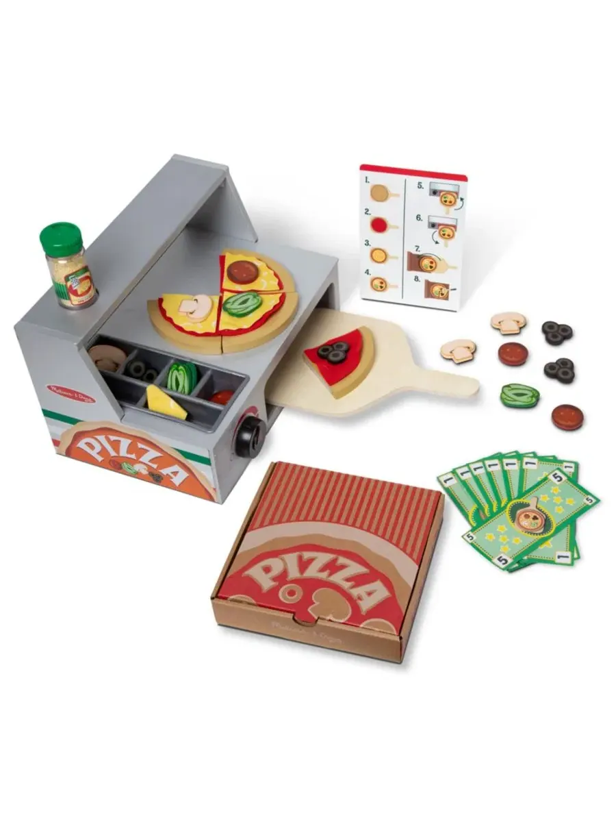 Набор для приготовления пиццы Melissa & Doug Top & Bake, 41 предмет — прозрачный
