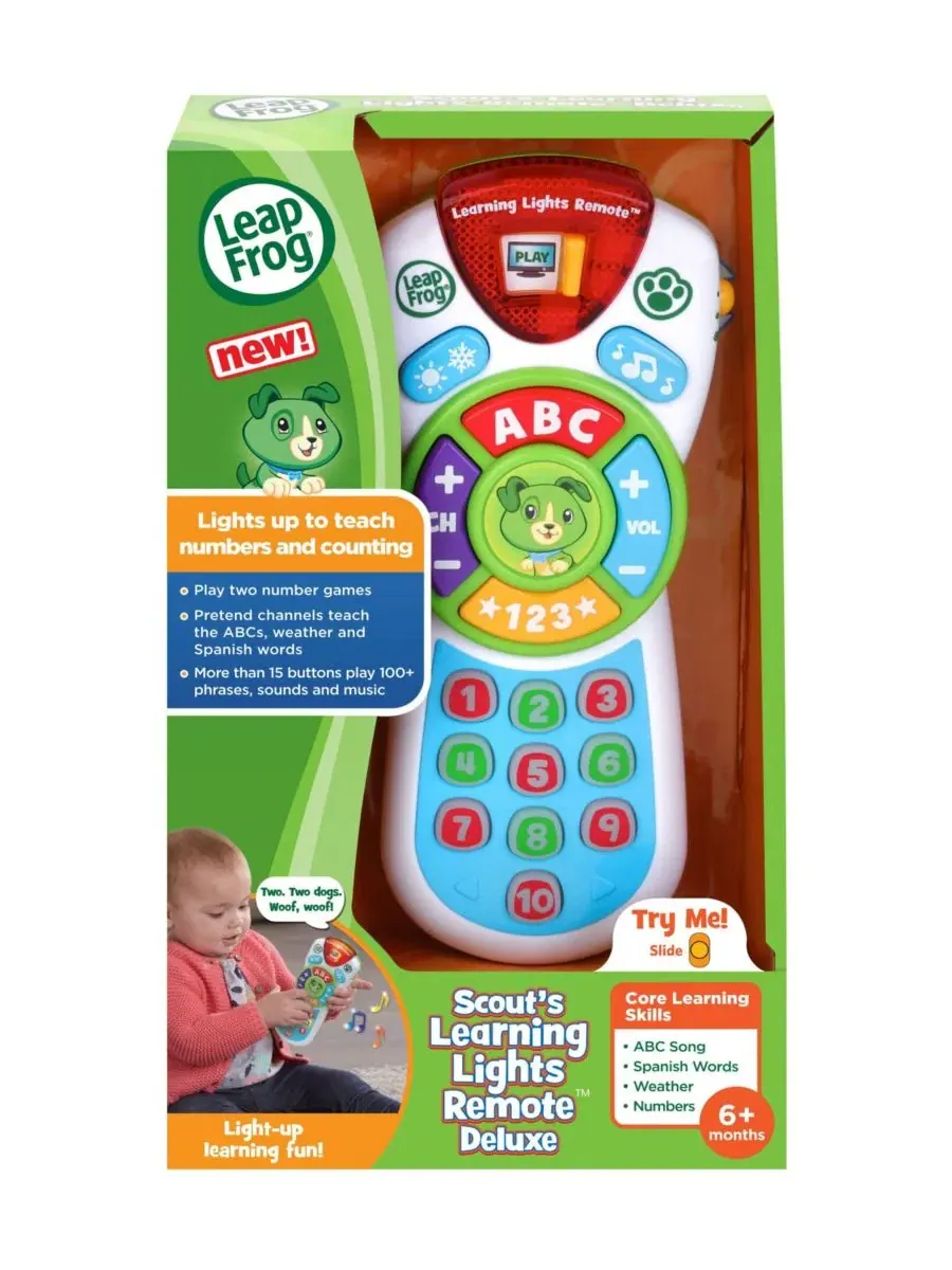 Развивающая игрушка-пульт Scout's Learning Lights Remote Deluxe VTech — изображение 2 из 3, мульти