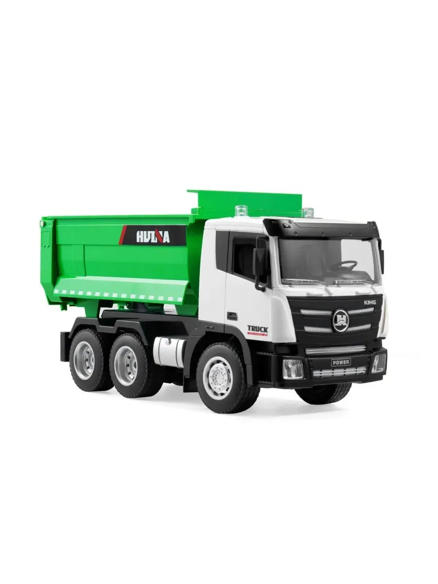 Радиоуправляемый самосвал 1:18, 9 каналов, 4WD SEVORLEY — изображение 9 из 11, зеленый белый