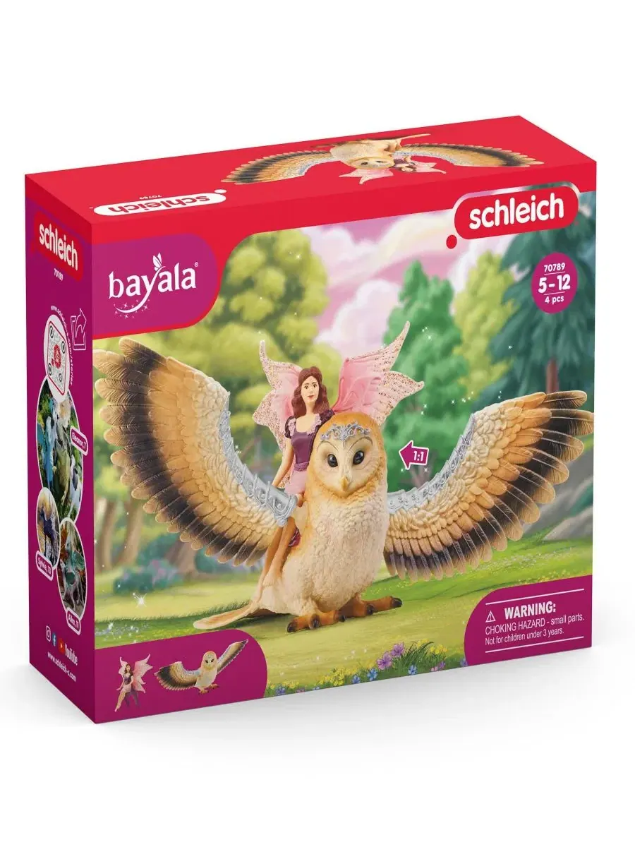 Игровой набор «Баяла: Фея в полете на гламурной сове» Schleich — изображение 5 из 7, мульти