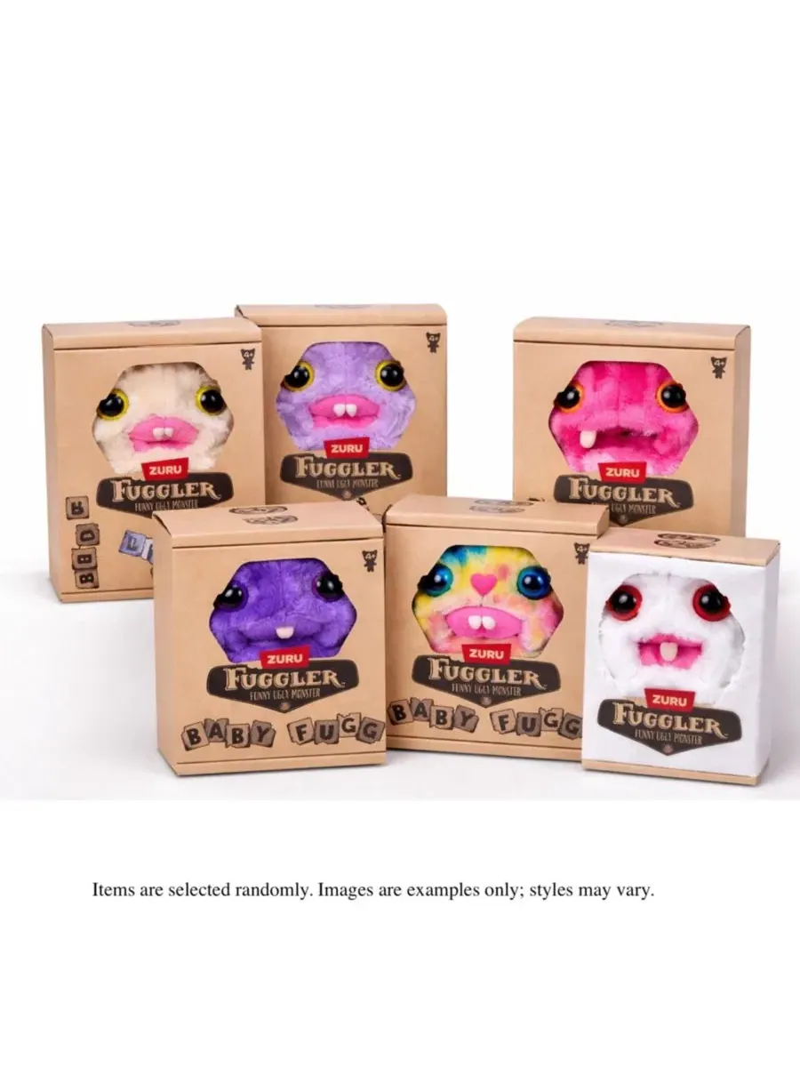 Набор из 5 мягких игрушек Fuggler Baby Fugg Collection, 3.5 дюйма — изображение 3 из 4, нет цвета