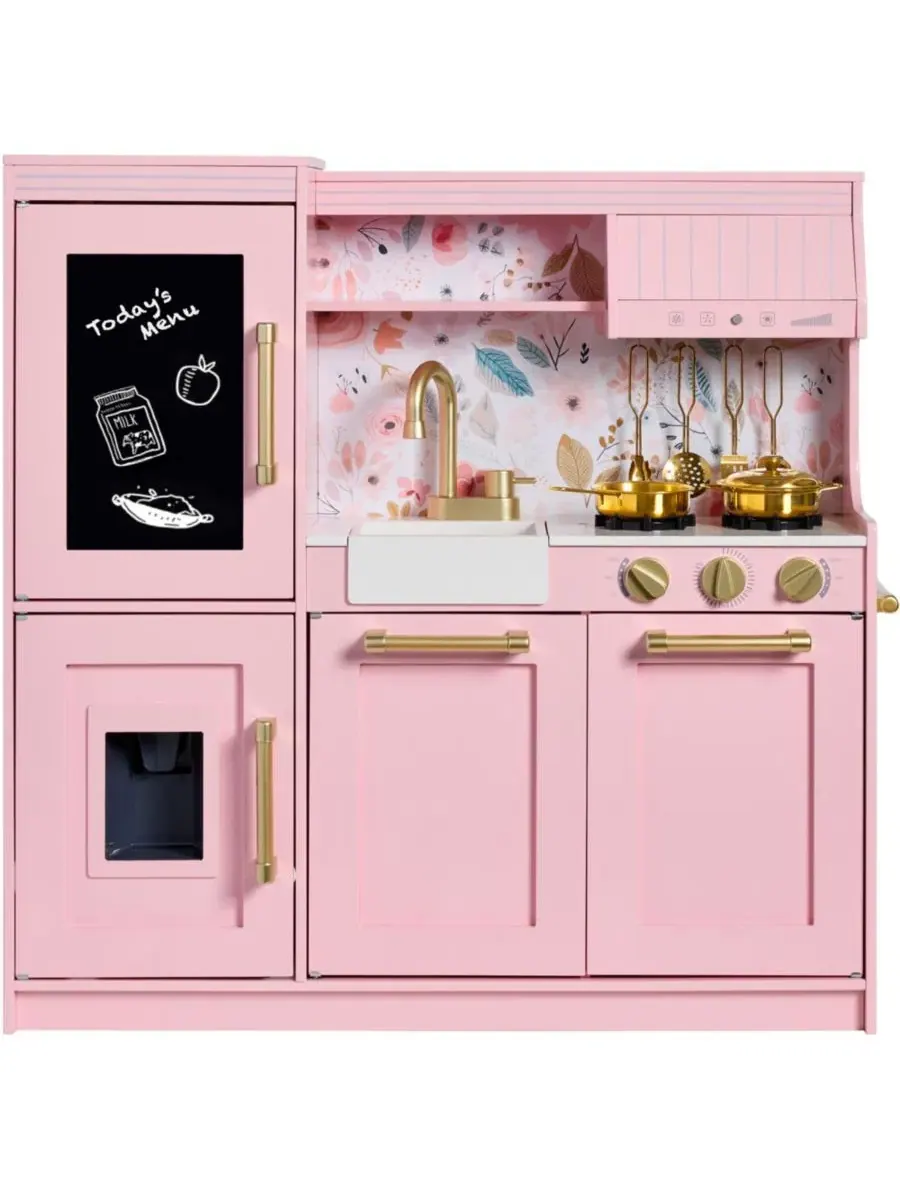Игровая кухня с доской для рисования мелом в рамке Best Choice Products