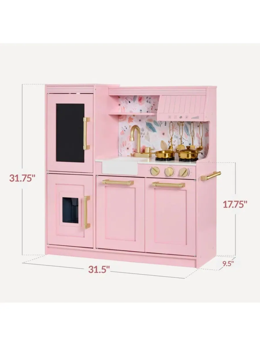 Игровая кухня с доской для рисования мелом в рамке Best Choice Products — изображение 2 из 8, розовый