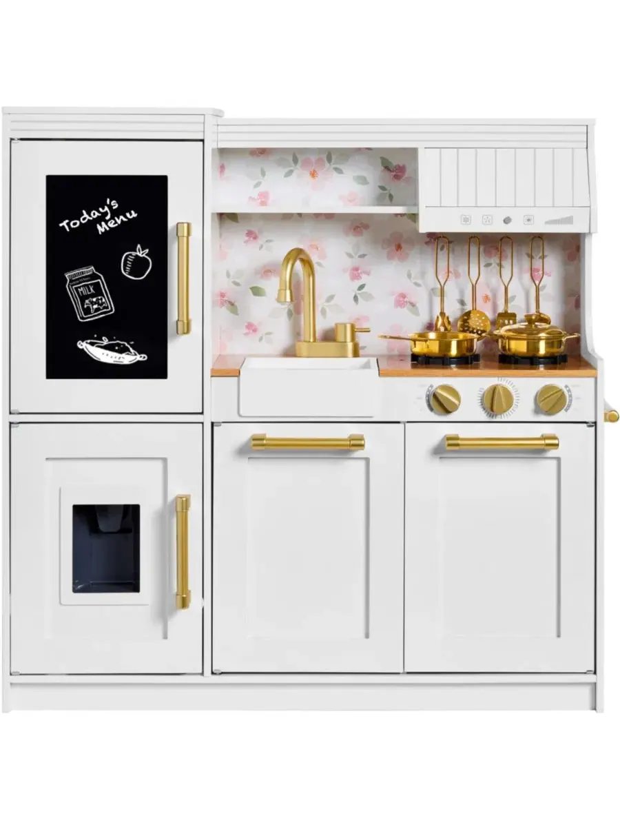 Игровая кухня с доской для рисования мелом в рамке Best Choice Products — изображение 1 из 8, белый