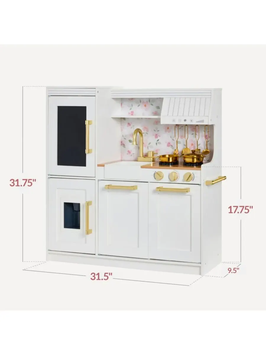 Игровая кухня с доской для рисования мелом в рамке Best Choice Products — изображение 2 из 8, белый