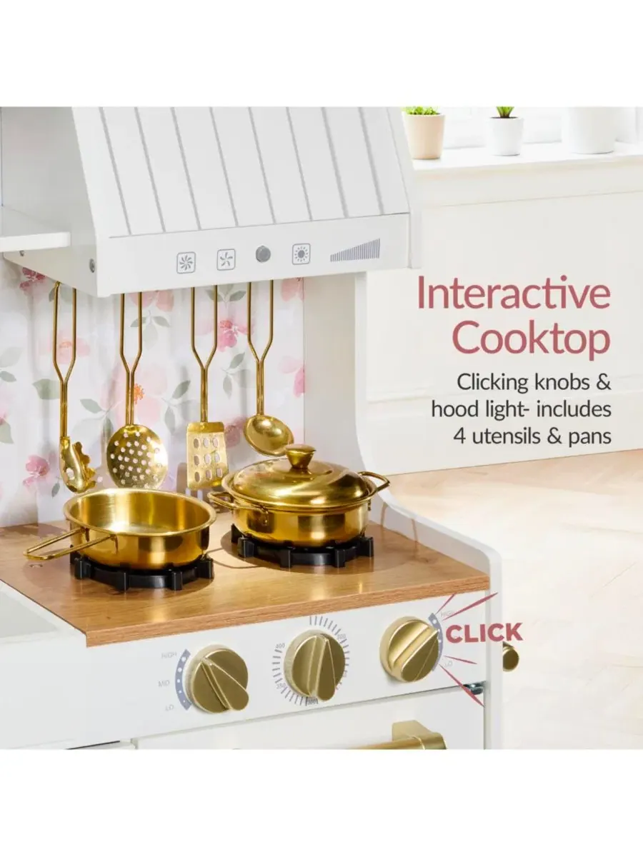 Игровая кухня с доской для рисования мелом в рамке Best Choice Products — изображение 4 из 8, белый