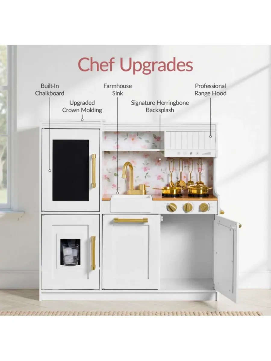 Игровая кухня с доской для рисования мелом в рамке Best Choice Products — изображение 5 из 8, белый