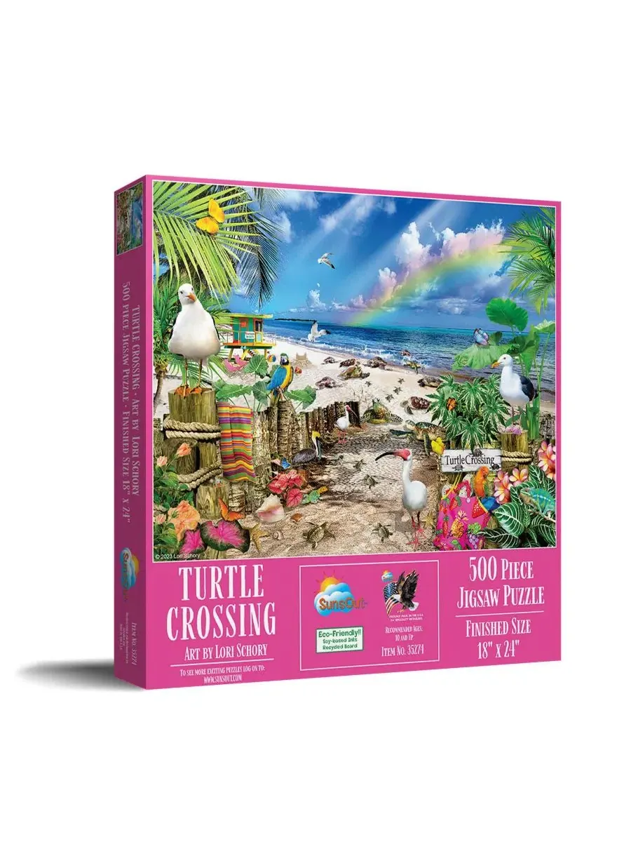 Пазл Turtle Crossing из 500 деталей для взрослых Sunsout