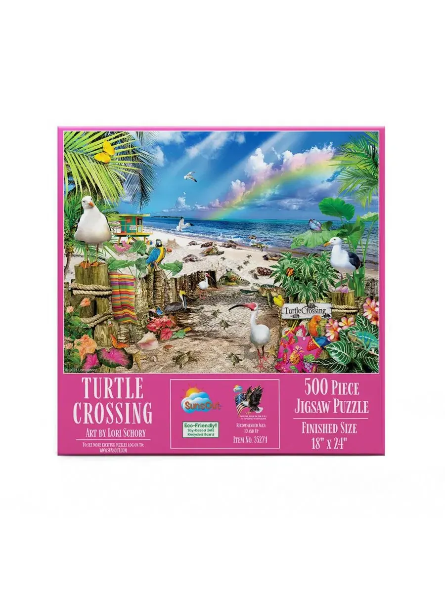Пазл Turtle Crossing из 500 деталей для взрослых Sunsout — изображение 2 из 5, нет цвета