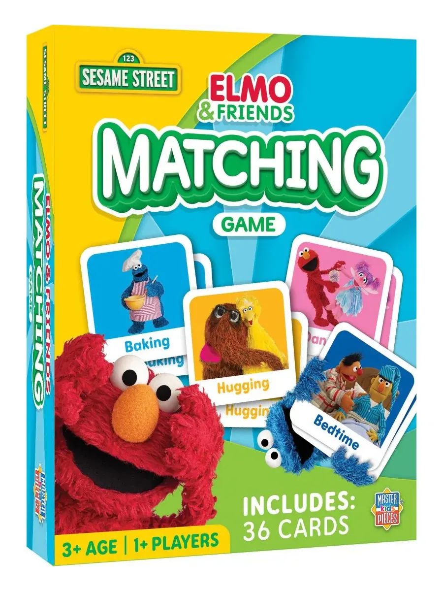 Настольная игра на память Sesame Street Matching Game MasterPieces Puzzles