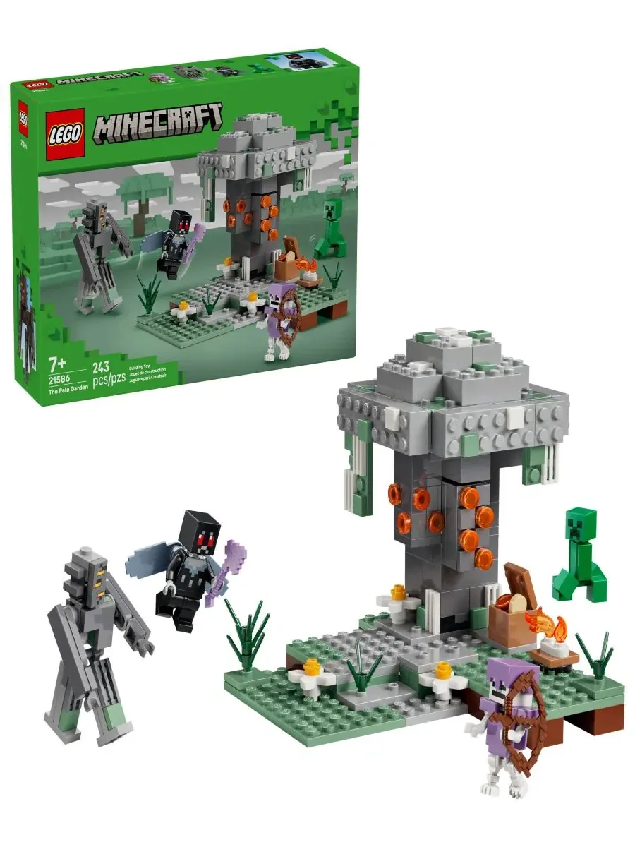 Конструктор Minecraft «Бледный сад», номер 21586, 243 детали Lego