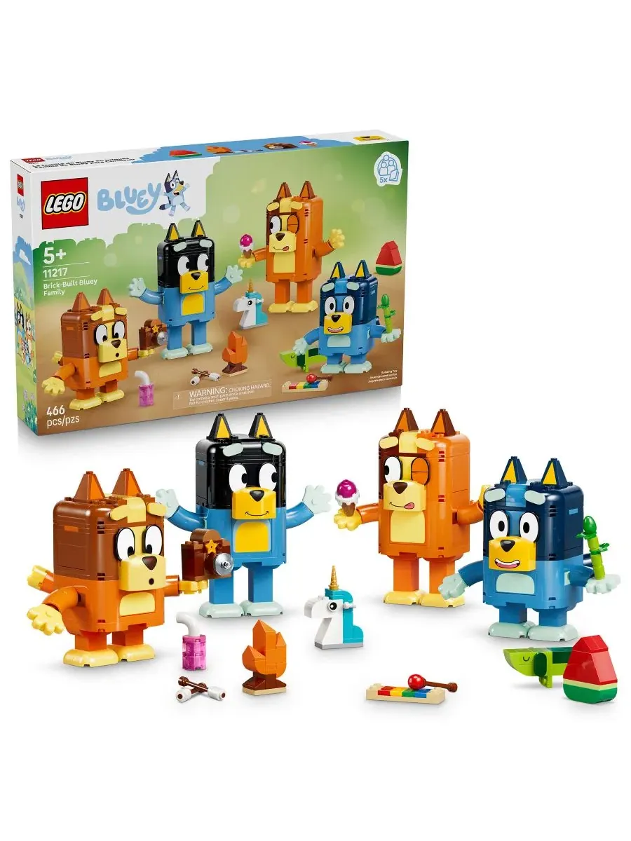 Конструктор LEGO Bluey Семейство Блуи 11217, 466 деталей LEGO