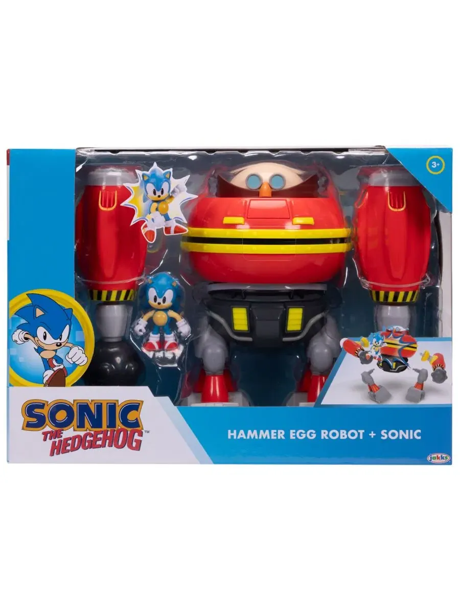 Игровой набор с фигуркой Соника и роботом Молот Egg Robot Sonic — изображение 3 из 3, мульти