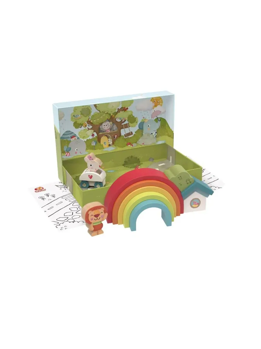 Развивающая игрушка-сортер Enchanted Rainbow Roleplay Stacking Toy Bababoo and friends