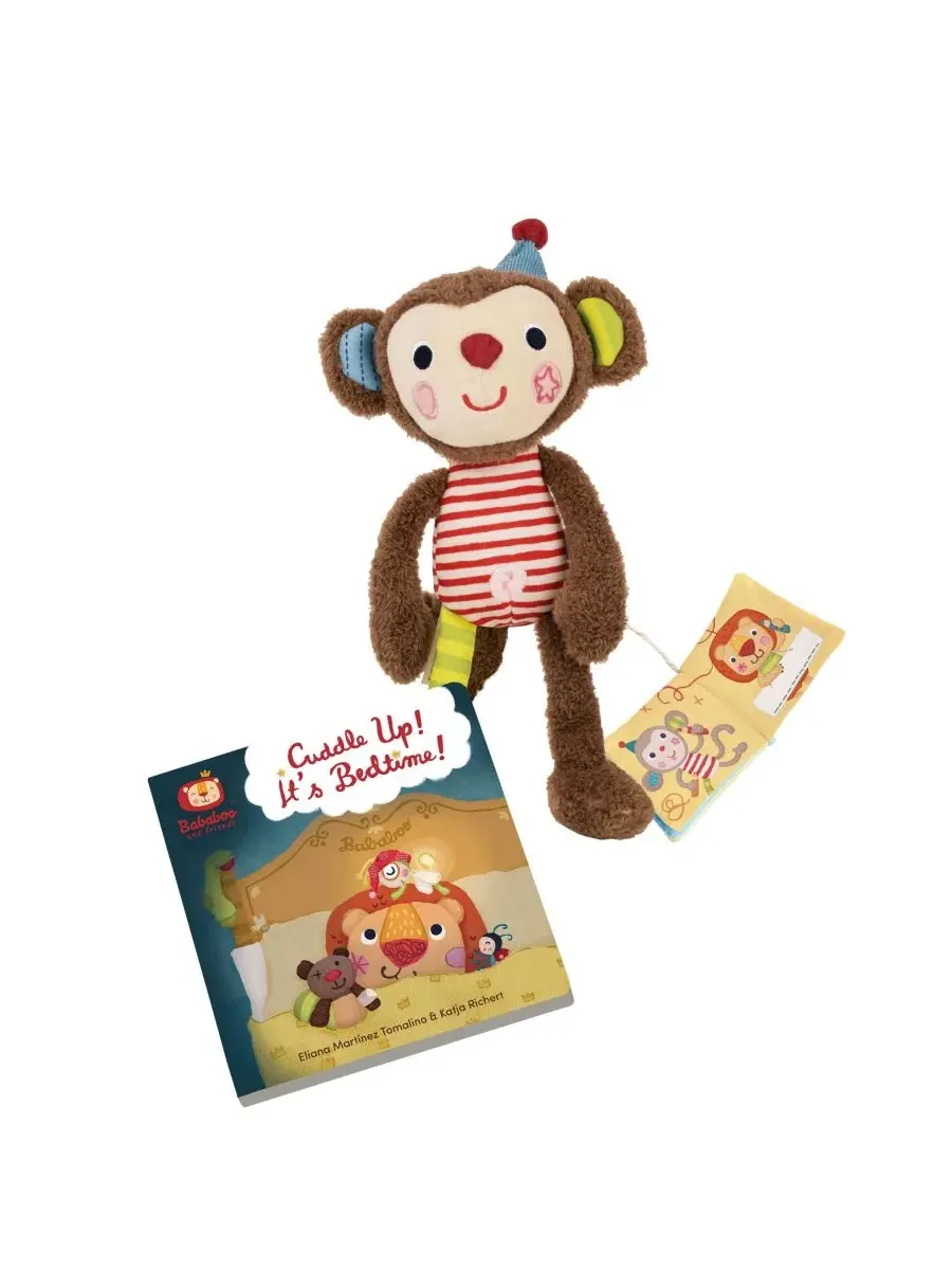 Набор «Книжка для сна с обезьянкой Юки и плюшевая игрушка» Bababoo And Friends