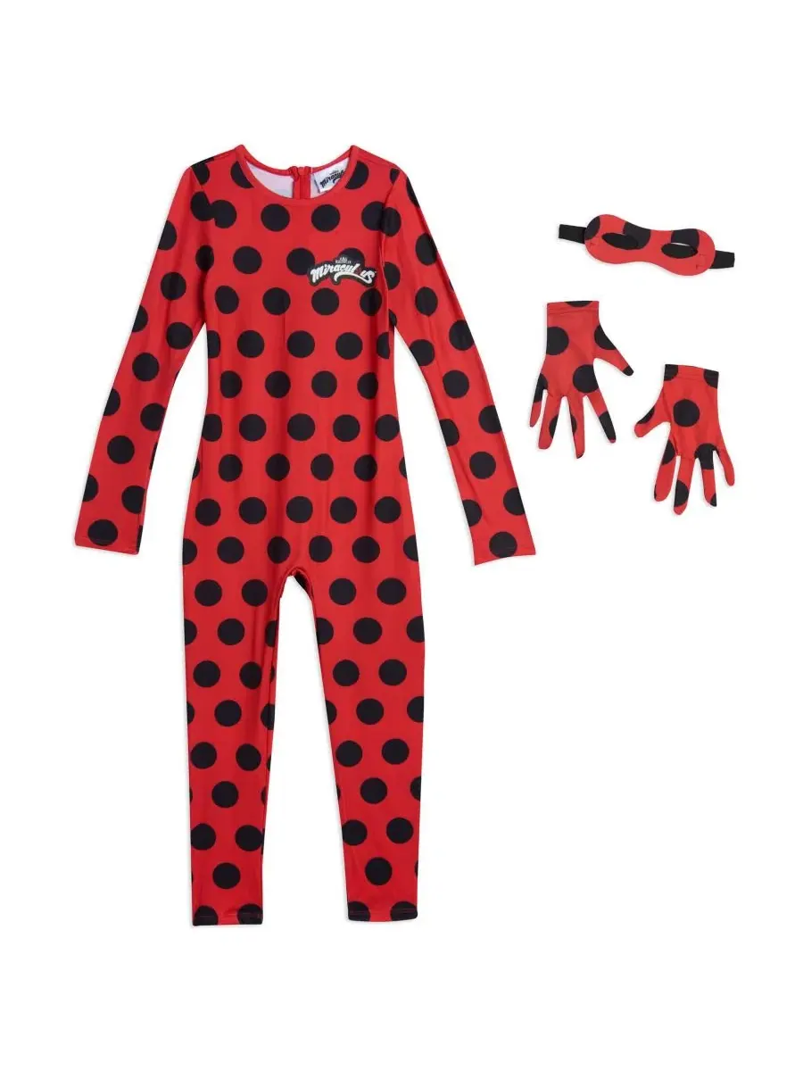 Костюм для косплея Ледибаг: комбинезон, перчатки и маска (3 предмета) Miraculous