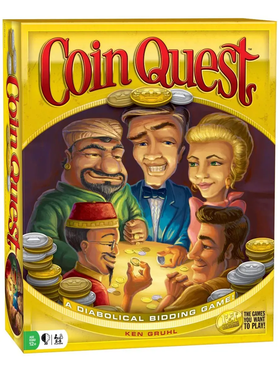 Настольная игра Coin Quest Strategy Game R&R Games — мульти