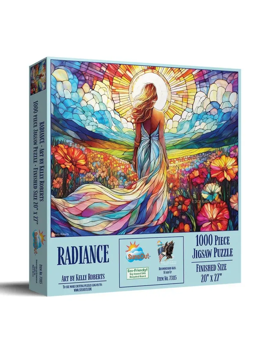 Пазл «Витражи Radiance» из 1000 деталей для взрослых Sunsout
