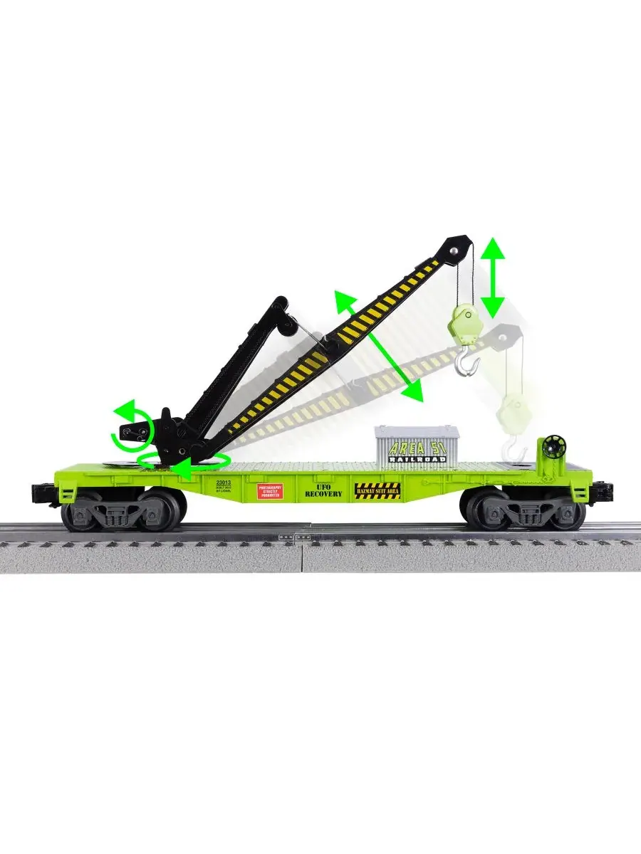 Набор грузового поезда LionChief Electric O Gauge для поиска НЛО в Зоне 51 с Bluetooth Lionel — изображение 4 из 19, мульти