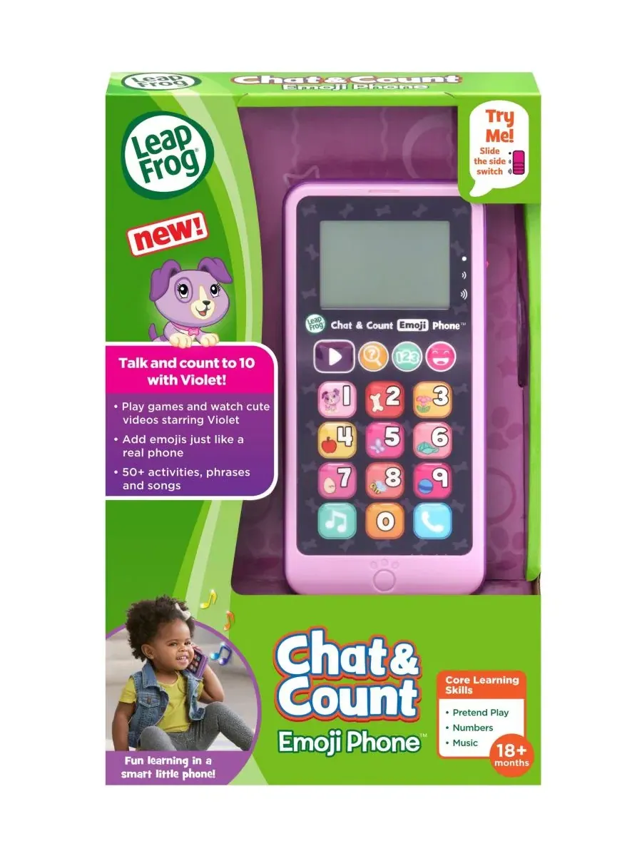 Обучающий телефон Chat & Count Emoji Phone VTech — изображение 3 из 3, мульти