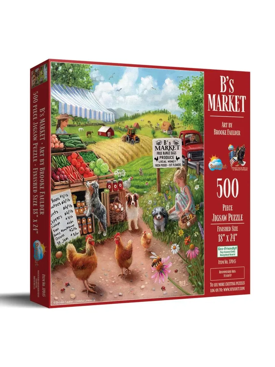 Пазл 500 деталей B's Market SunsOut, 46×61 см