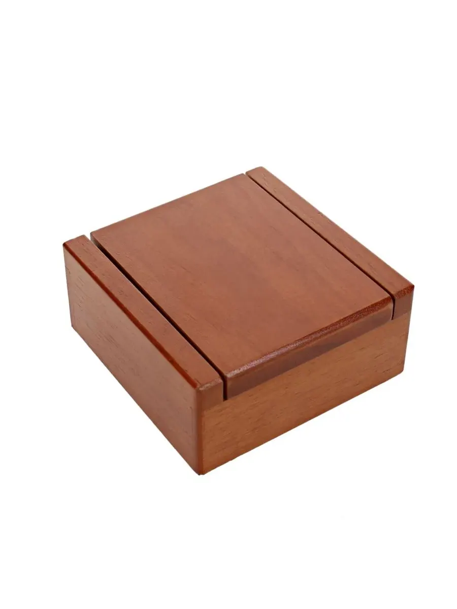 Классический набор для игры в камешки Old-Fashioned Metal Jacks in a Wooden Box WE Games — изображение 2 из 8, коричневый