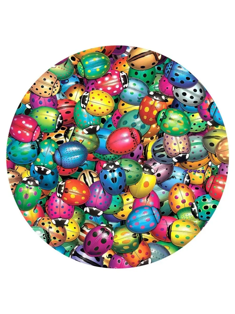 Пазл Beetles Round Mania 500 деталей SunsOut, 49 см — изображение 3 из 5, нет цвета