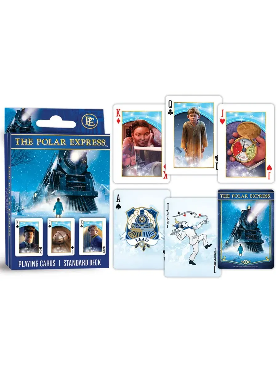 Игральные карты MasterPieces «Полярный экспресс» - колода из 54 карт Masterpieces Puzzles — изображение 3 из 3, мульти
