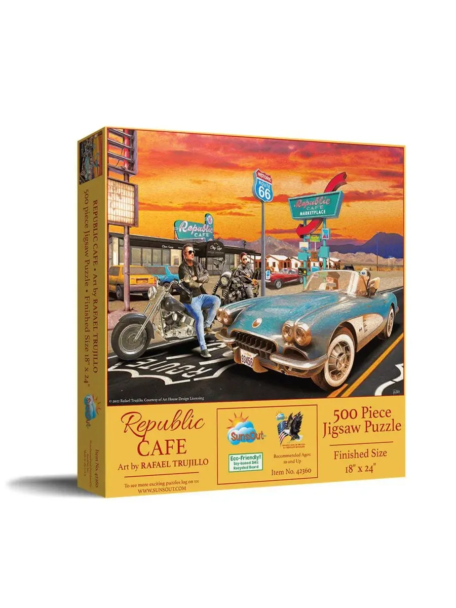 Пазл Republic Cafe из 500 деталей для взрослых Sunsout